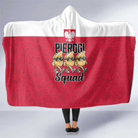 Funny Pierogi Squad Hooded Blanket Polish Pride Food Humor