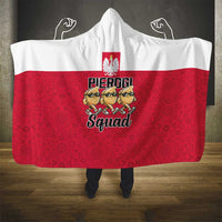 Funny Pierogi Squad Hooded Blanket Polish Pride Food Humor