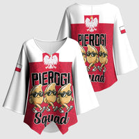 Funny Pierogi Squad Kimono Sleeve Blouse Polish Pride Food Humor