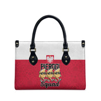 Funny Pierogi Squad Leather Bag Polish Pride Food Humor