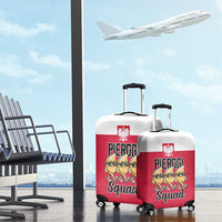 Funny Pierogi Squad Luggage Cover Polish Pride Food Humor