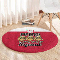 Funny Pierogi Squad Round Carpet Polish Pride Food Humor