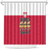 Funny Pierogi Squad Shower Curtain Polish Pride Food Humor