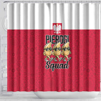 Funny Pierogi Squad Shower Curtain Polish Pride Food Humor