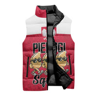 Funny Pierogi Squad Sleeveless Puffer Jacket Polish Pride Food Humor