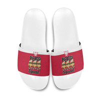 Funny Pierogi Squad Slide Sandals Polish Pride Food Humor
