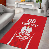 Custom Poland Volleyball Area Rug Bialo–Czerwoni Go Champions