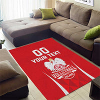 Custom Poland Volleyball Area Rug Bialo–Czerwoni Go Champions