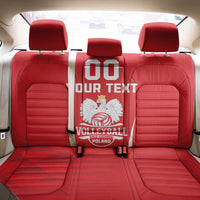 Custom Poland Volleyball Back Car Seat Cover Bialo–Czerwoni Go Champions