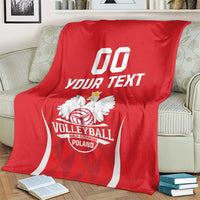 Custom Poland Volleyball Blanket Bialo–Czerwoni Go Champions