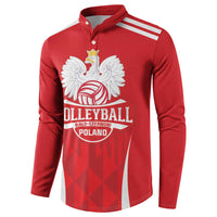 Custom Poland Volleyball Button Sweatshirt Bialo–Czerwoni Go Champions