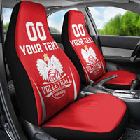 Custom Poland Volleyball Car Seat Cover Bialo–Czerwoni Go Champions