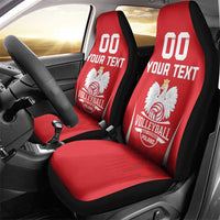 Custom Poland Volleyball Car Seat Cover Bialo–Czerwoni Go Champions