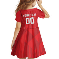 Custom Poland Volleyball Family Matching Long Sleeve Bodycon Dress and Hawaiian Shirt Bialo–Czerwoni Go Champions