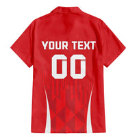 Custom Poland Volleyball Family Matching Mermaid Dress and Hawaiian Shirt Bialo–Czerwoni Go Champions