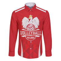 Custom Poland Volleyball Family Matching Off Shoulder Maxi Dress and Hawaiian Shirt Bialo–Czerwoni Go Champions