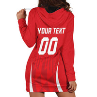 Custom Poland Volleyball Hoodie Dress Bialo–Czerwoni Go Champions