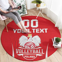 Custom Poland Volleyball Round Carpet Bialo–Czerwoni Go Champions