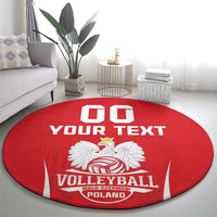 Custom Poland Volleyball Round Carpet Bialo–Czerwoni Go Champions
