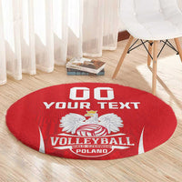 Custom Poland Volleyball Round Carpet Bialo–Czerwoni Go Champions