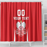 Custom Poland Volleyball Shower Curtain Bialo–Czerwoni Go Champions