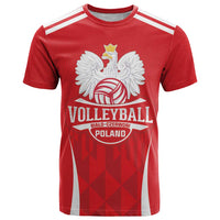 Custom Poland Volleyball T Shirt Bialo–Czerwoni Go Champions