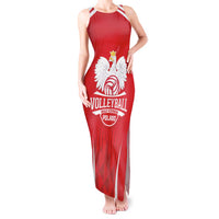 Custom Poland Volleyball Tank Maxi Dress Bialo–Czerwoni Go Champions