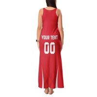 Custom Poland Volleyball Tank Maxi Dress Bialo–Czerwoni Go Champions