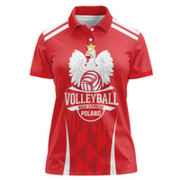 Custom Poland Volleyball Women Polo Shirt Bialo–Czerwoni Go Champions