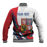 Personalized Czech Republic Baseball Jacket Pravda Vitezi With Rose