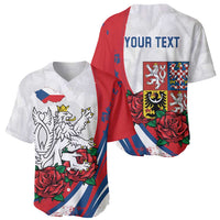 Personalized Czech Republic Baseball Jersey Pravda Vitezi With Rose