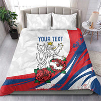 Personalized Czech Republic Bedding Set Pravda Vitezi With Rose