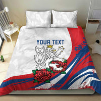 Personalized Czech Republic Bedding Set Pravda Vitezi With Rose