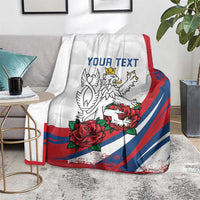 Personalized Czech Republic Blanket Pravda Vitezi With Rose