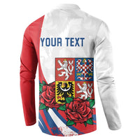 Personalized Czech Republic Button Sweatshirt Pravda Vitezi With Rose