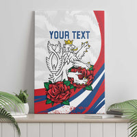 Personalized Czech Republic Canvas Wall Art Pravda Vitezi With Rose
