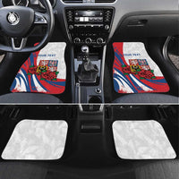 Personalized Czech Republic Car Mats Pravda Vitezi With Rose