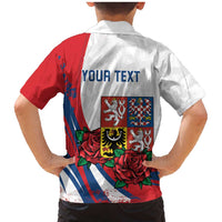 Personalized Czech Republic Family Matching Mermaid Dress and Hawaiian Shirt Pravda Vitezi With Rose