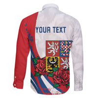 Personalized Czech Republic Family Matching Mermaid Dress and Hawaiian Shirt Pravda Vitezi With Rose