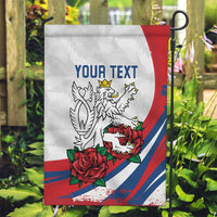 Personalized Czech Republic Garden Flag Pravda Vitezi With Rose