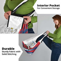 Personalized Czech Republic Grocery Bag Pravda Vitezi With Rose