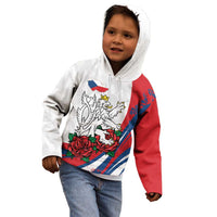 Personalized Czech Republic Kid Hoodie Pravda Vitezi With Rose