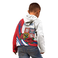 Personalized Czech Republic Kid Hoodie Pravda Vitezi With Rose