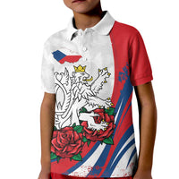 Personalized Czech Republic Kid Polo Shirt Pravda Vitezi With Rose