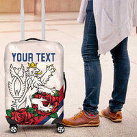 Personalized Czech Republic Luggage Cover Pravda Vitezi With Rose