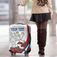 Personalized Czech Republic Luggage Cover Pravda Vitezi With Rose