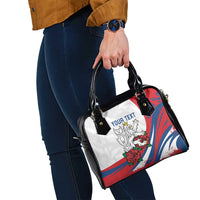 Personalized Czech Republic Shoulder Handbag Pravda Vitezi With Rose