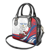 Personalized Czech Republic Shoulder Handbag Pravda Vitezi With Rose