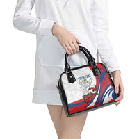 Personalized Czech Republic Shoulder Handbag Pravda Vitezi With Rose