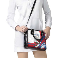 Personalized Czech Republic Shoulder Handbag Pravda Vitezi With Rose